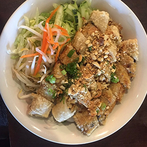 Vegetarian Egg Roll Noodle Bowl