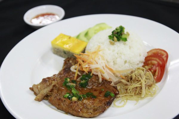 Grilled Pork Chop Rice Plate