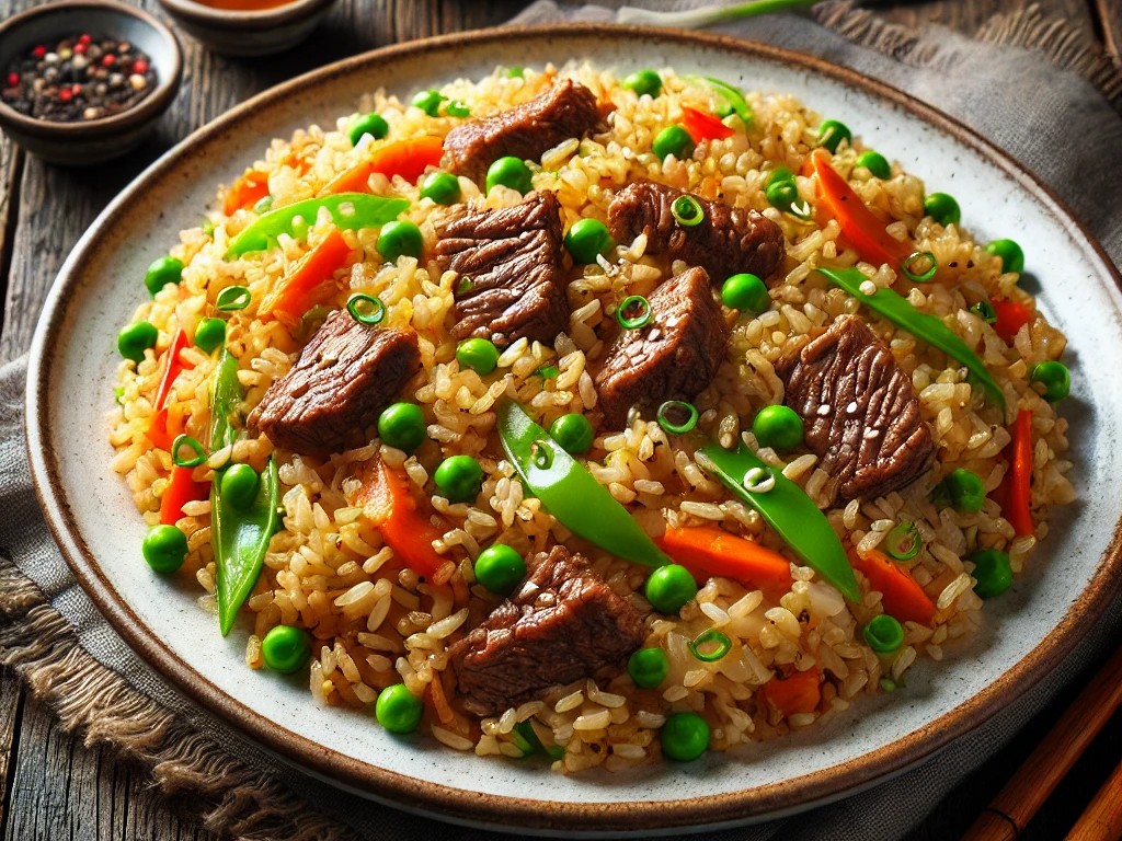 fried rice beef